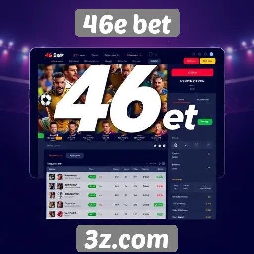 Interface do usuário no site da 46e bet